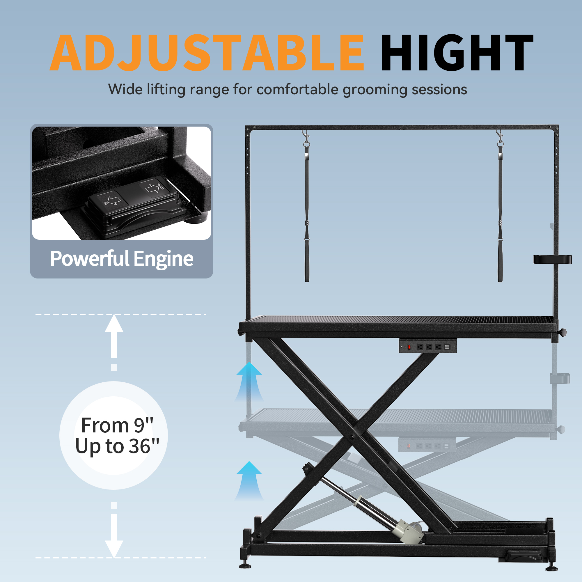 Professional Electric Dog Grooming Table - Heavy Duty - Image 7