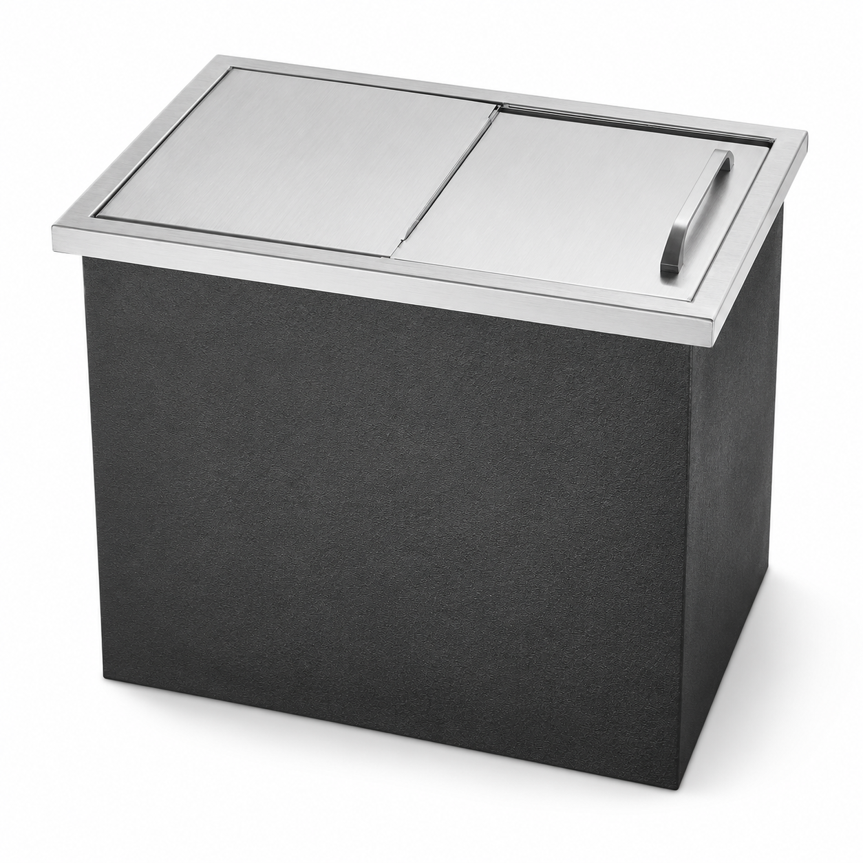 Drop-In Ice Chest, Stainless Steel Ice Storage Box with Sliding Lid and Drain Hose, Ice Bin for Chilled Wine, Beer, Beverage (22 x 17 x 12 Inches) - Image 8